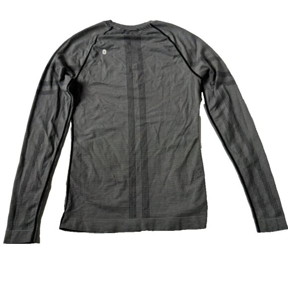 Figs Womens S Salta Underscrub Top Shirt Stripe Black White Long Sleeve Seamless - Picture 2 of 10